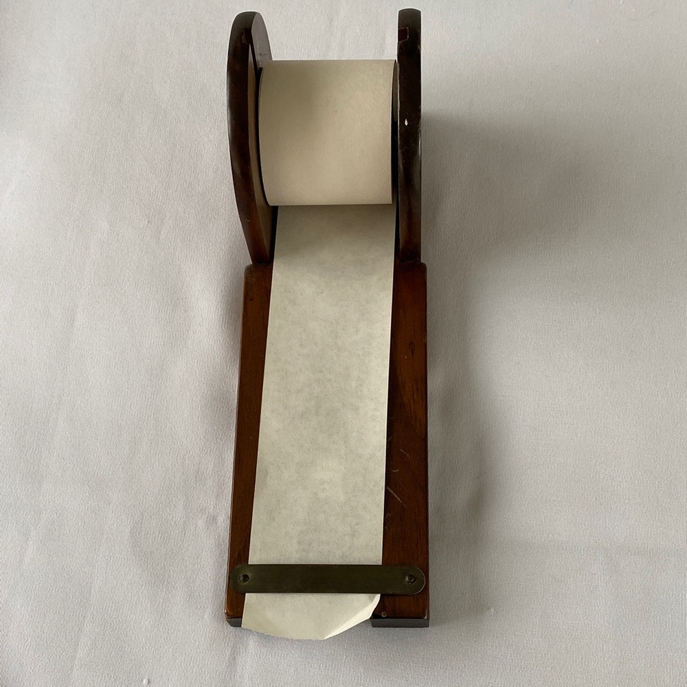 Wooden Wall Mount Note Paper Holder Vintage